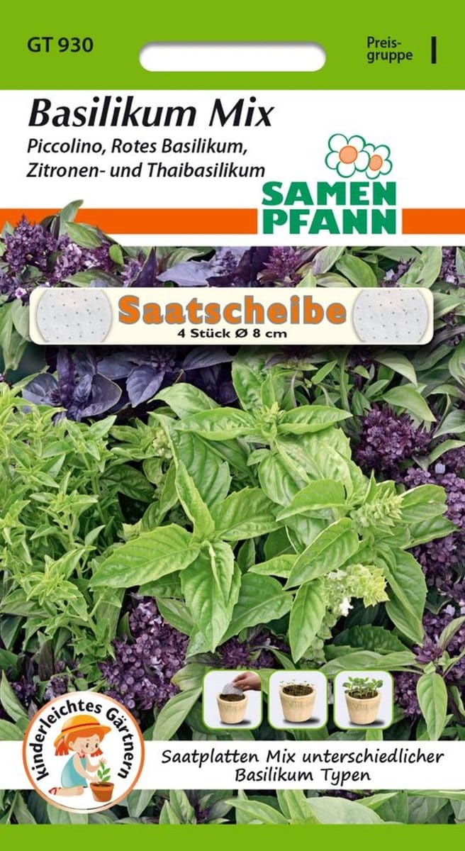 Basilicum, Mix - Basilicumzaden Kruidenzaden Specerijenzaden