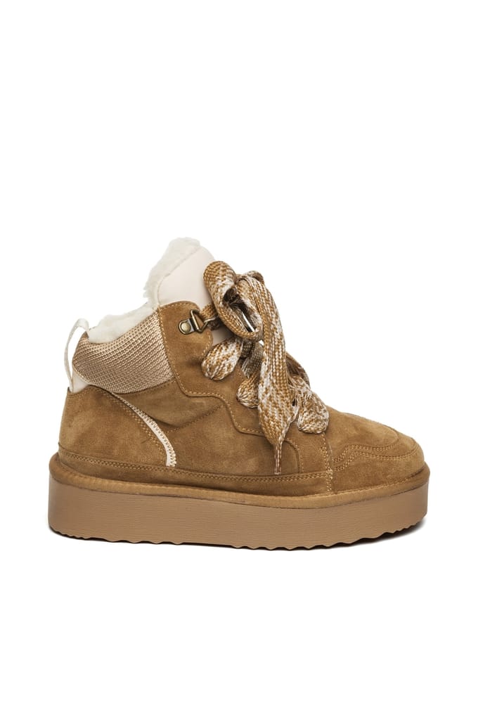 Steve Madden Paci Sneakers Chestnut Suede Maat: 40 | Laarzen Outlet | Dames | Bruin