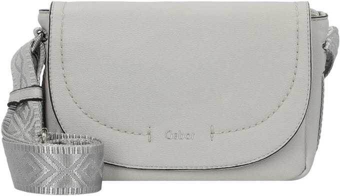 Gabor Schoudertas Aileen Flap Bag Top Zip Light Grey Lichtgrijs