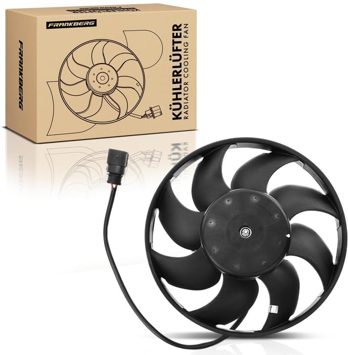 Frankberg 1x Motorradiator enkele ventilator