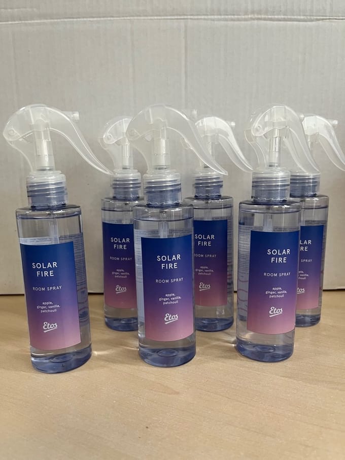 Etos room spray - Solar Fire - 6 stuks