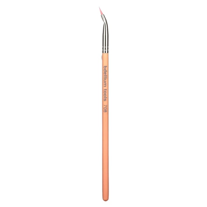 Bdellium Tools, Bambou rose, Eyeliner courbé 708, 1 pinceau