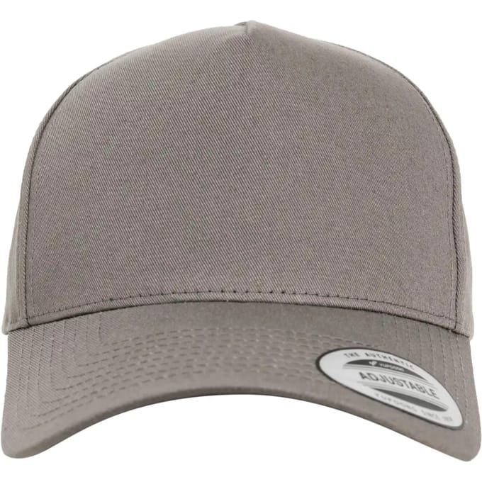 Flexfit - 5-Panel Curved Classic Snapback grey one size Snapback Pet - Grijs