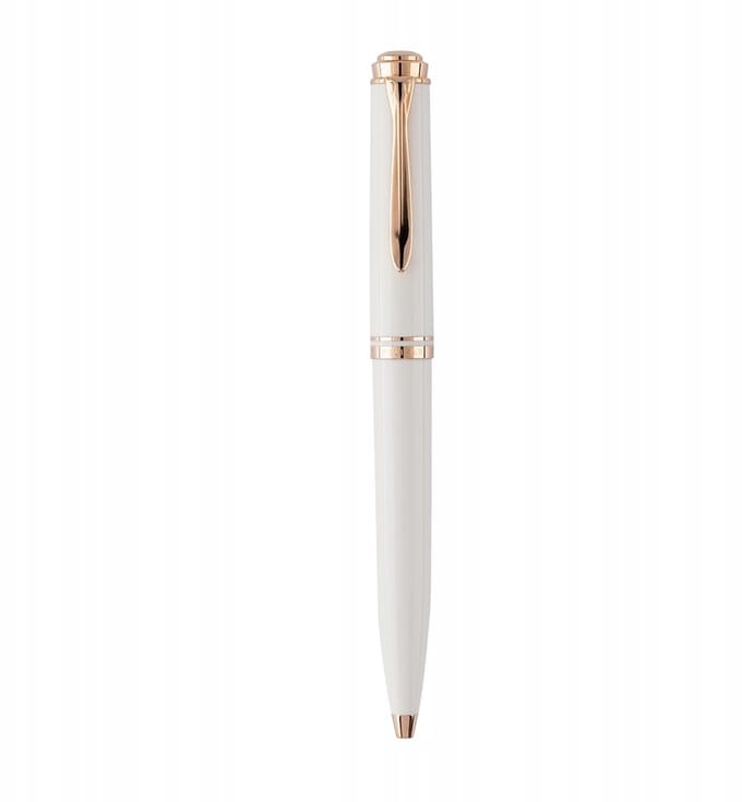 Pelikan Souverän K600 Vulpen Wit & Roségoud - Exclusieve Schrijfwaren