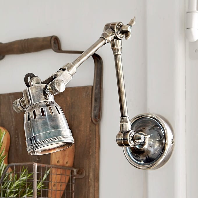 LOBERON Wandlamp Abagail antiekzilverkleurig