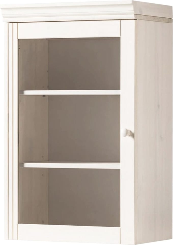 Anita-Wandkast - 1 Glasdeur - Wit