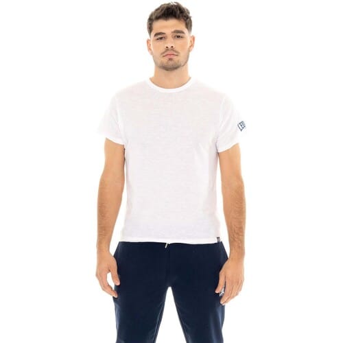 T-shirt Leone 1947 Man T-Shirt Short Sleeves Slub Small Logo