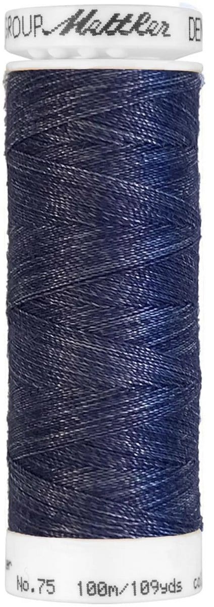 Amann Mettler Denim Doc 75 Gemeleerd Navy Blue