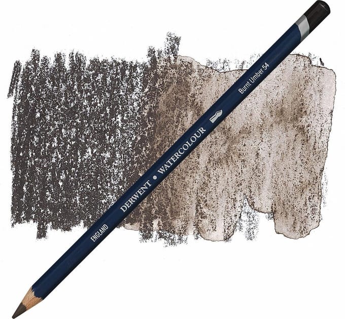 Derwent Watercolour Potlood - Burnt Umber 54