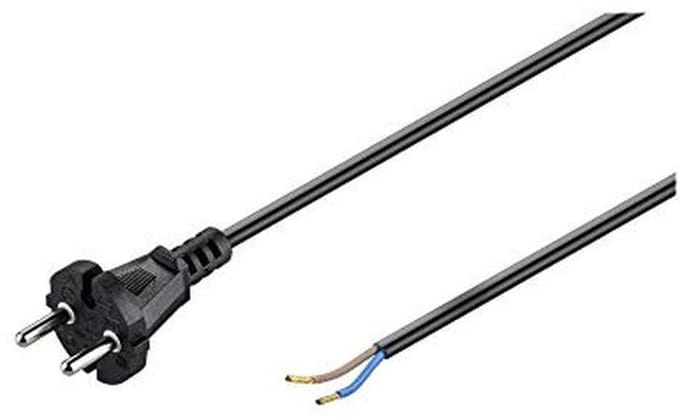 Universele Aansluitkabel voor Stofzuiger - 10 m, Zwarte Contourstekker - Type C (CEE 7/17)