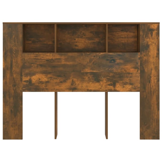 vidaXL - Hoofdbordkast - 140x18,5x104,5 - cm - gerookt - eikenkleurig
