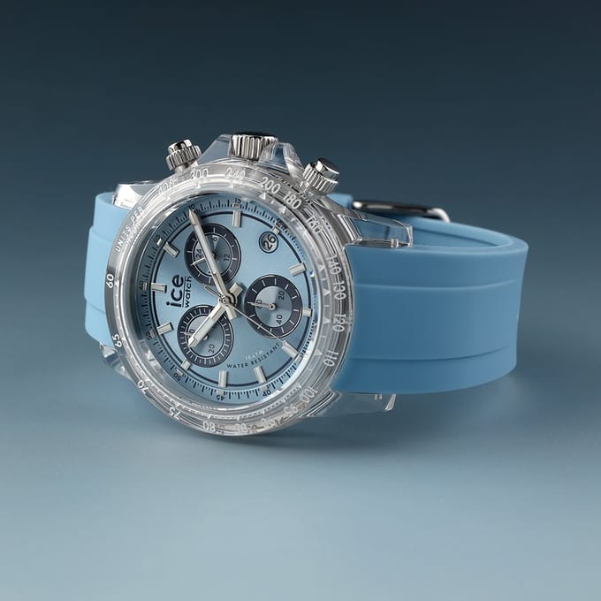 Ice Watch BEWATCH - Clear timeless blue 025632 Horloge - Siliconen - Blauw - Ø 41 mm