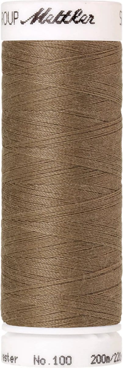 Amann Mettler Seralon Naaigaren – Dried Clay (0380) – 200 m – No. 100 – 100% Polyester – Per Stuk