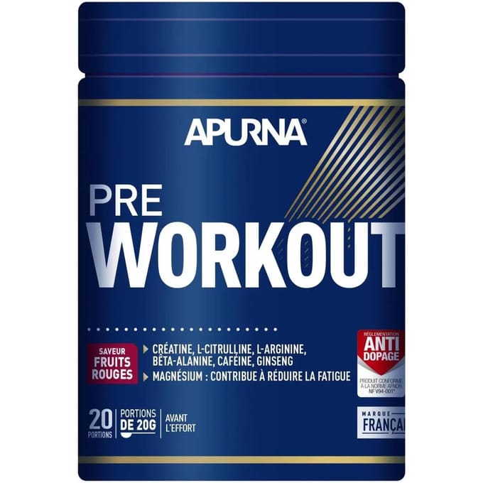 Voedingssupplement pot Apurna Preworkout