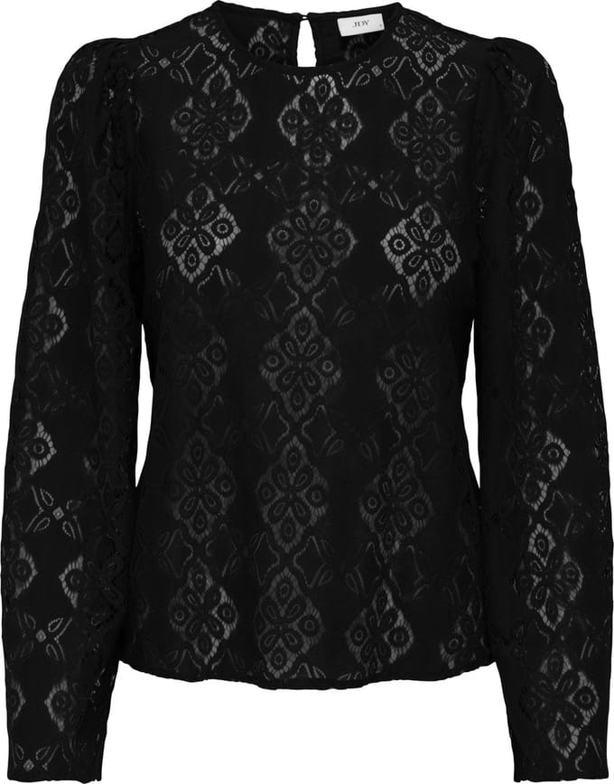 JDY - JDYHURRAY L/S LACE TOP JRS - Dames - Blouses
