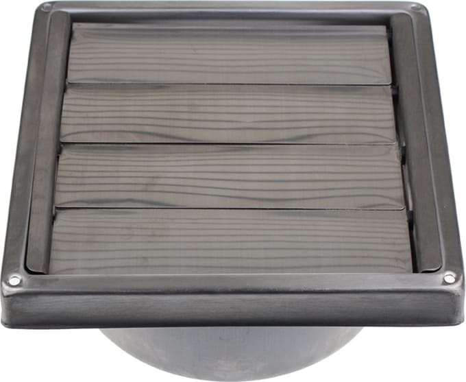 UNIVERSEEL - LUCHTUITBLAASKLEP INOX - 150mm