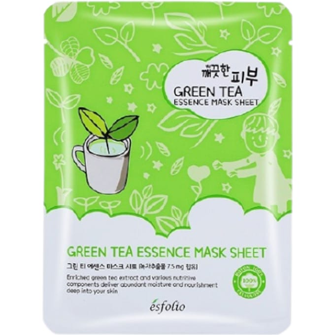 esfolio - Pure Skin Green Tea Essence tissue masker - set van 10 stuks