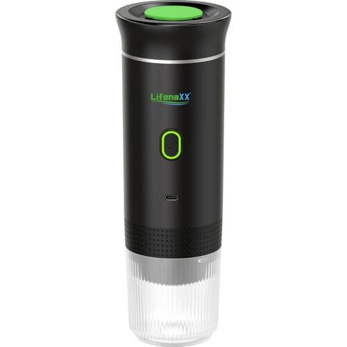 Lifenaxx Espresso to go - Draagbare Espresso Machine - Oplaadbaar via USB-C - Voor Capsules & Gemalen Koffie