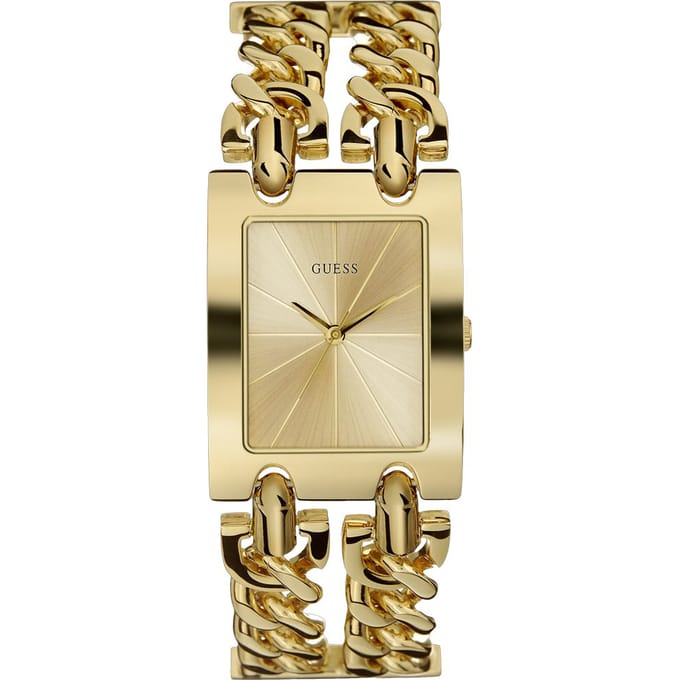 GUESS W1117L2l dames horloge 40 mm - Goudkleurig