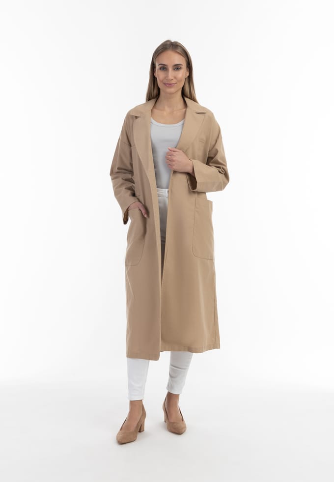 RISA Trenchcoat met tailleriem Dames caramel