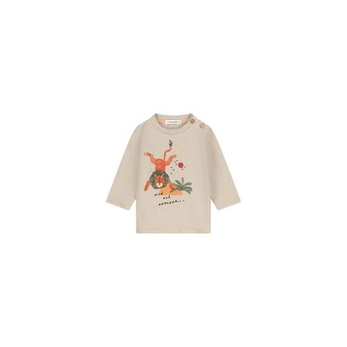 Prénatal baby shirt Light Beige Grey 56 heren