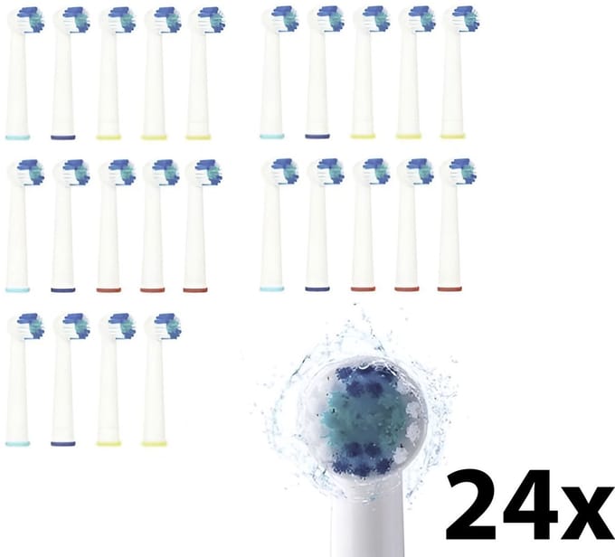 24-pack Denterest Opzetborstels - Geschikt voor Oral-B - Wit