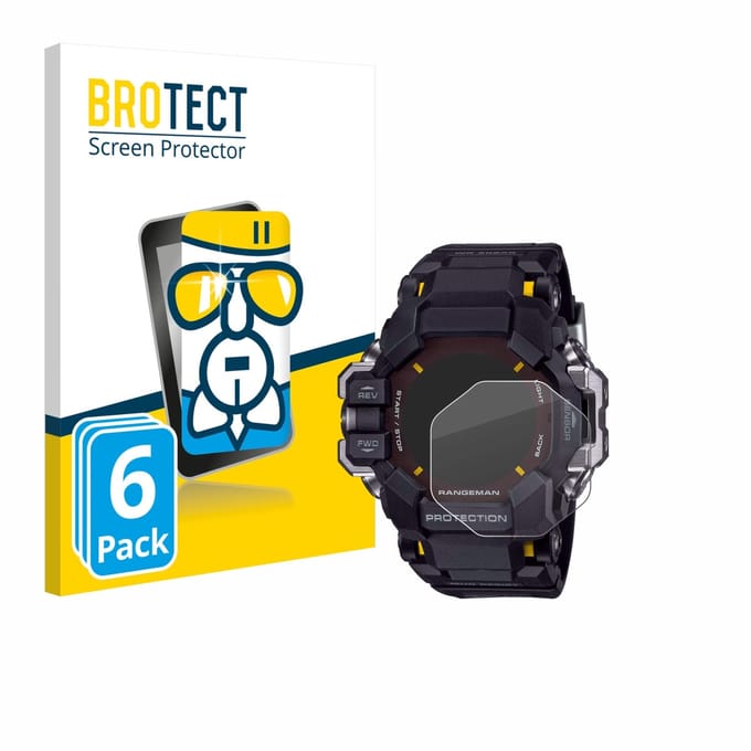 Screenprotector 6 Stuks voor Casio G-Shock GPR-H 1000 Beschermglas transparant