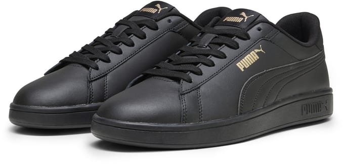 PUMA Puma Smash 3.0 L Unisex Sneakers - PUMA Black-PUMA Gold-PUMA Black