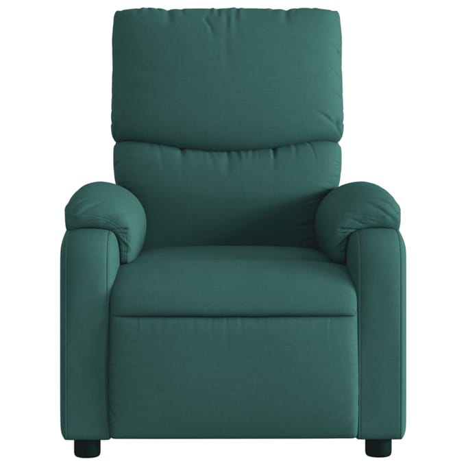 vidaXL - Fauteuil - verstelbaar - stof - donkergroen