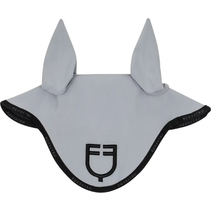 Korte muts van technische stof met logo Equestro