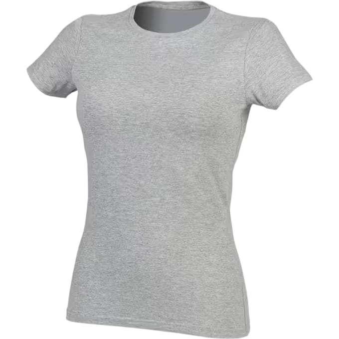 SF Women Dames/Dames Feel Good Effen Stretch T-shirt (Heide Grijs)