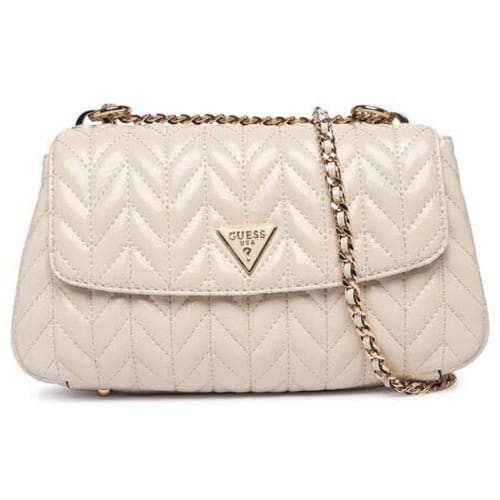GUESS schoudertas Cheryl Convertible Xbody Flap Stone crème
