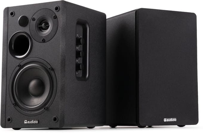 HiFi speakers - Audizio KS01 - Boekenplank speakers - Bluetooth - 80W - Zwart