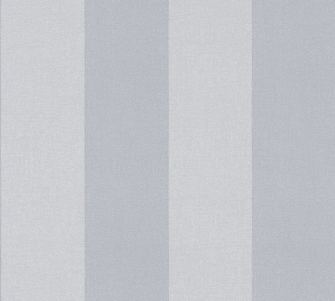STREPEN BEHANG | Linnenstructuur - Blauw Grijs - A.S. Création Pure Elegance
