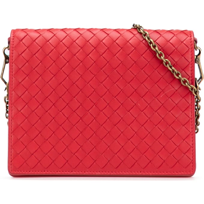 Tweedehands Nappa Intrecciato Wallet On Chain