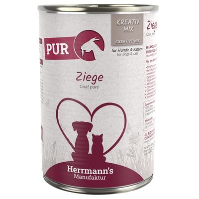 HERRMANN'S MANUFAKTUR puur geitenvlees hondenvoer, 400 g