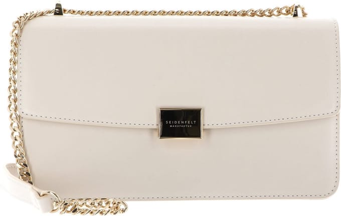 SEIDENFELT MANUFAKTUR Schoudertas Ellanda Midi Crossbag Tofu Beige / Gold