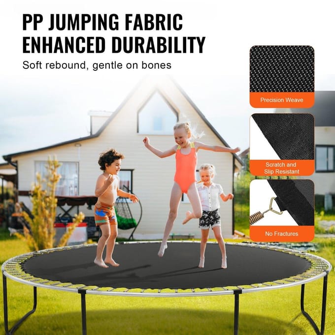 Vervangend Trampoline Mat Geschikt voor 14ft Frame 72 V-Ringen 5.5  Veerveer Lengte