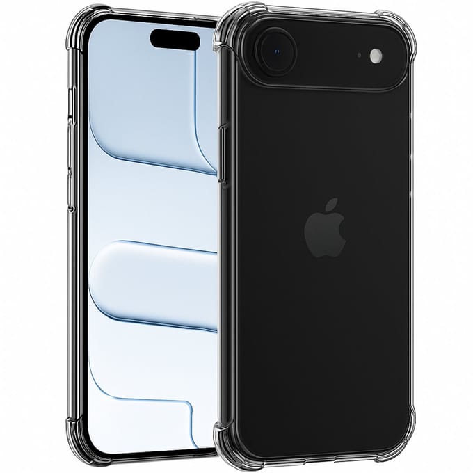 Hoesje geschikt voor iPhone 17 Air backcover Shockproof siliconen Transparant