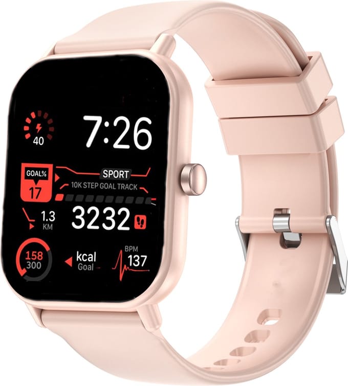Fitgreat Grand 7 - Smartwatch- Smartwatch Dames - Heren& Kinderen- 2025 Model - Roze
