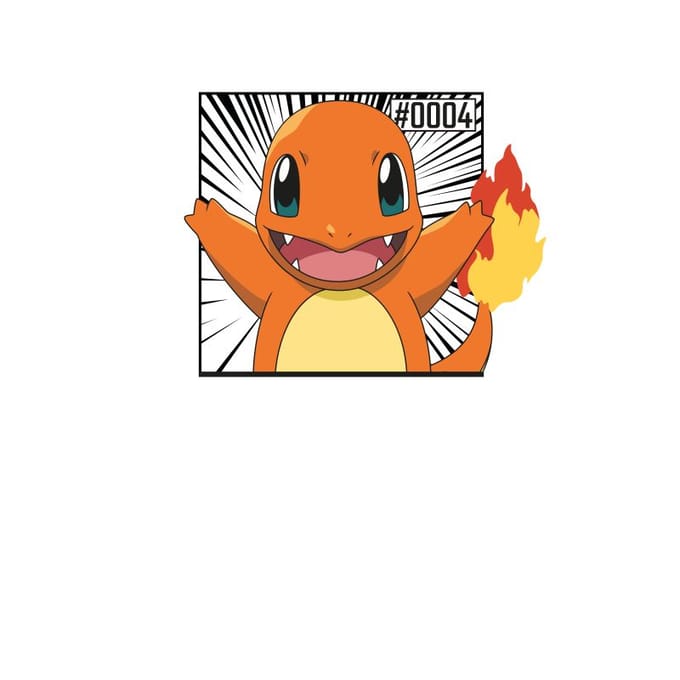 Pokémon Pokédex Charmander #0004 Men's T-Shirt - Cream - XL