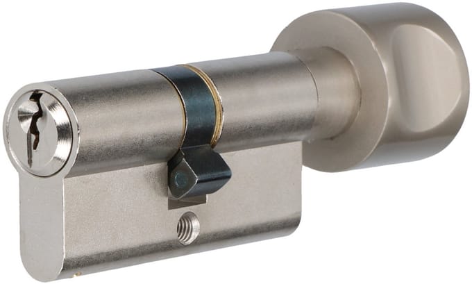 S2 set veiligheidscilinders S6 K40/40 SKG 2, knopcilinders (set van 4 stuks, gelijksluitend)