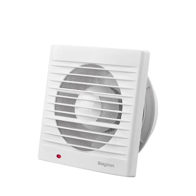 Badkamerventilator - Braytron - Zaagmaat Ø120mm - Wit