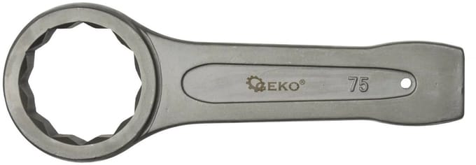 GEKO Ring Slogging Sleutel - 75mm - Voor Zwaar Werk - Chroom-Vanadium Staal