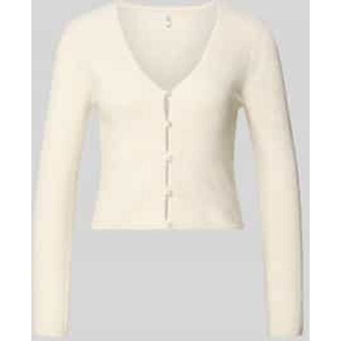 Regular fit gebreid jack met knopen in parellook Model 'RICA LIFE'