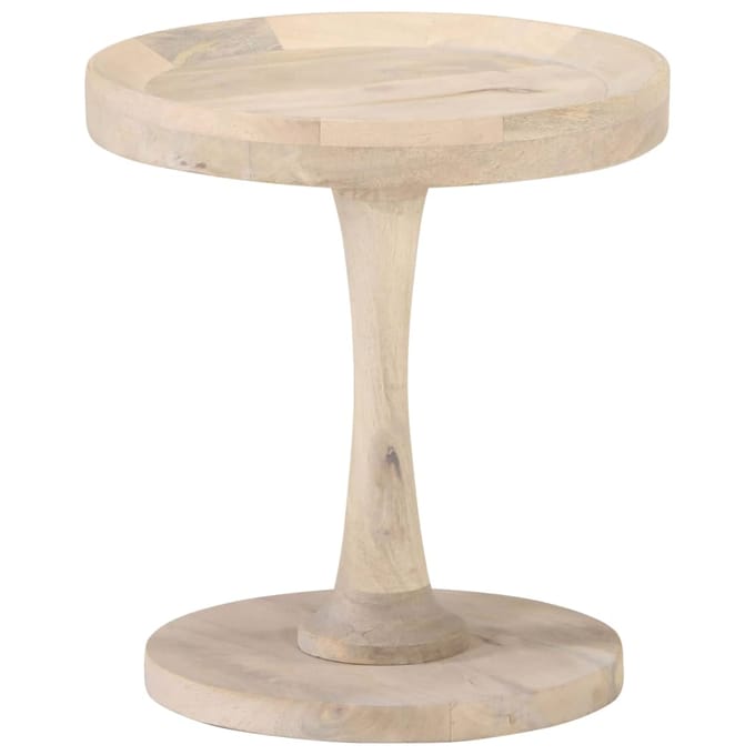 vidaXL - Bijzettafel - Ø40x45 - cm - massief - mangohout