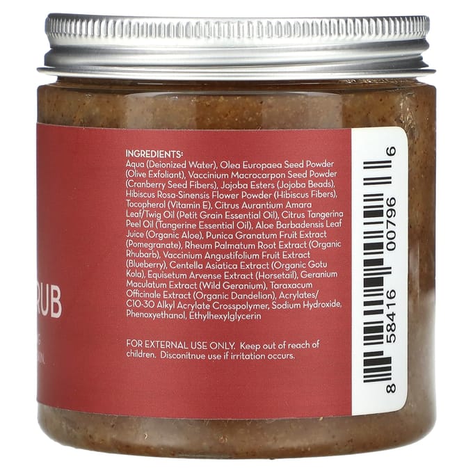 Pure Body Naturals Smoothie Scrub, Superfruit, 250 ml (260 ml) brown