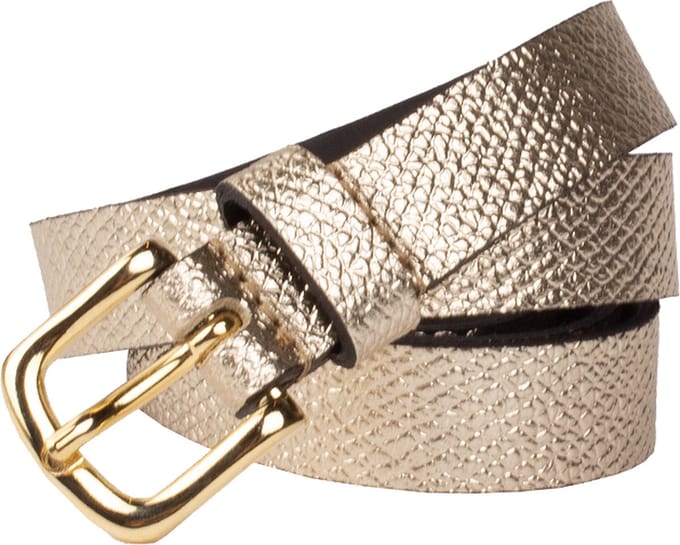 Legend Dames - Leren riem - Goud - 80cm