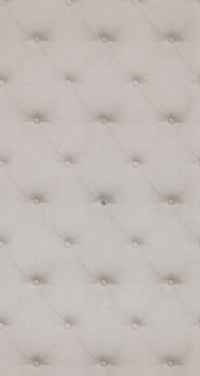 Rivièra Maison R.M Anvers Linen Button - Behang - 1 m x 53 cm - Grijs