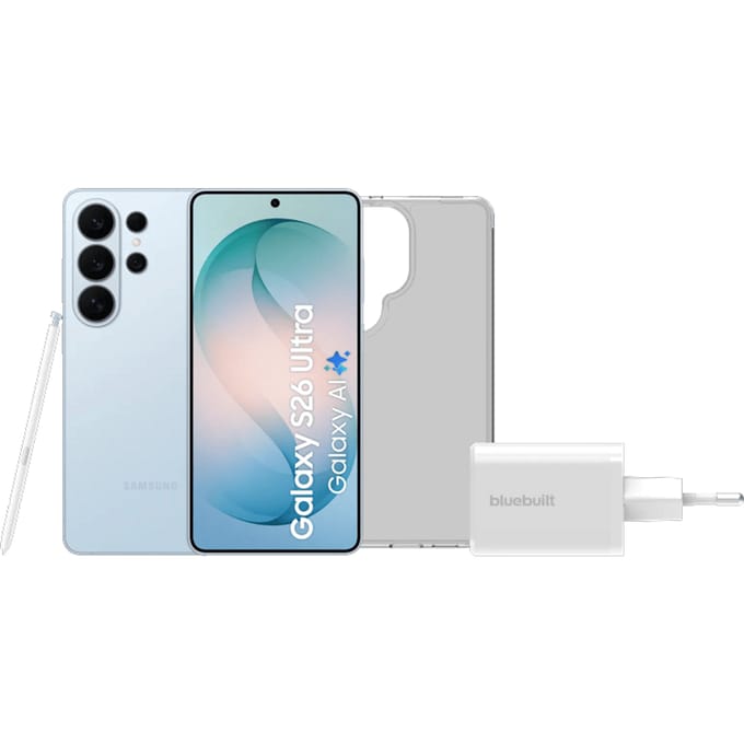 Samsung Galaxy S26 Ultra 1TB Lichtblauw 5G + Basis Accessoirepakket